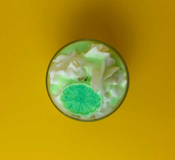 Bougie gourmande éphémère Citron vert